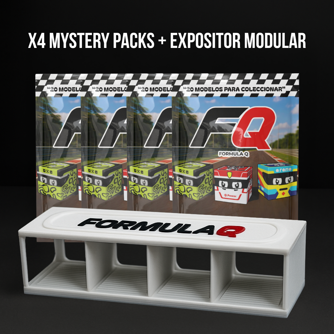 Pack Ahorro Formula Q – 4 Mystery Packs + Expositor Modular