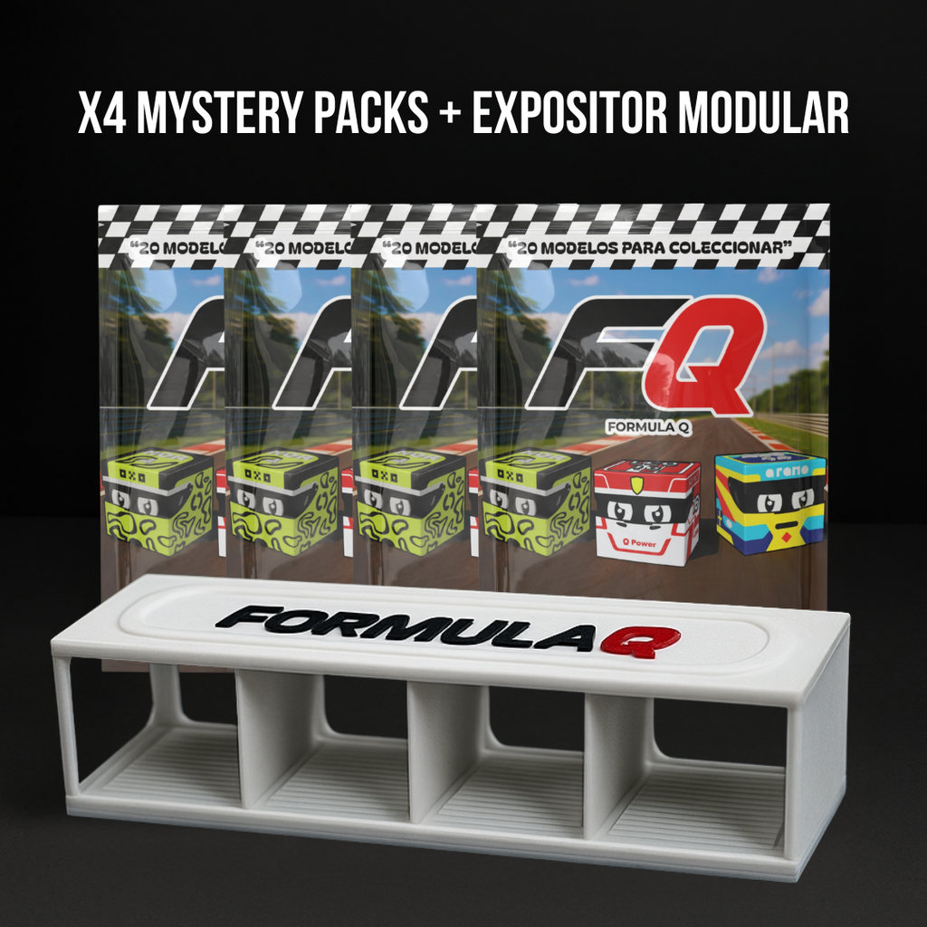 Pack Ahorro Formula Q – 4 Mystery Packs + Expositor Modular